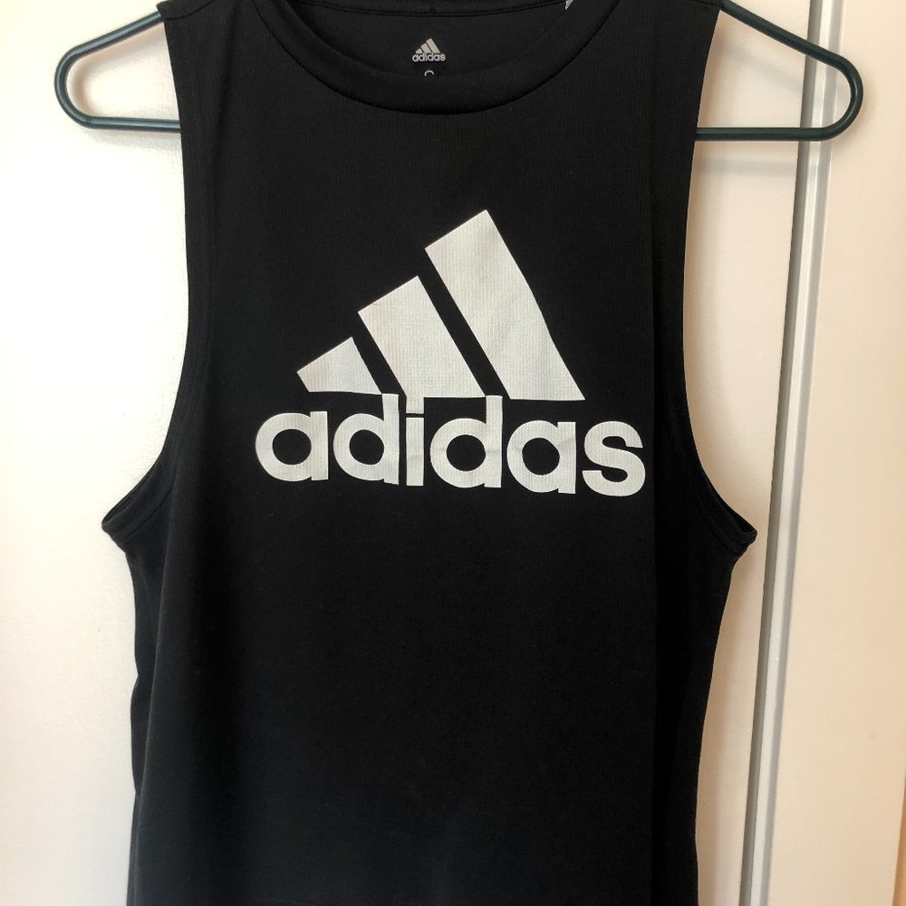 Adidas Climalite Women's Workout Tank Top, Black, Size Small